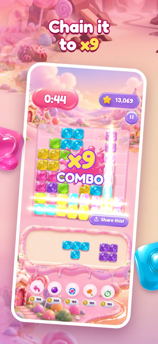 Jiggle Jam combo screen