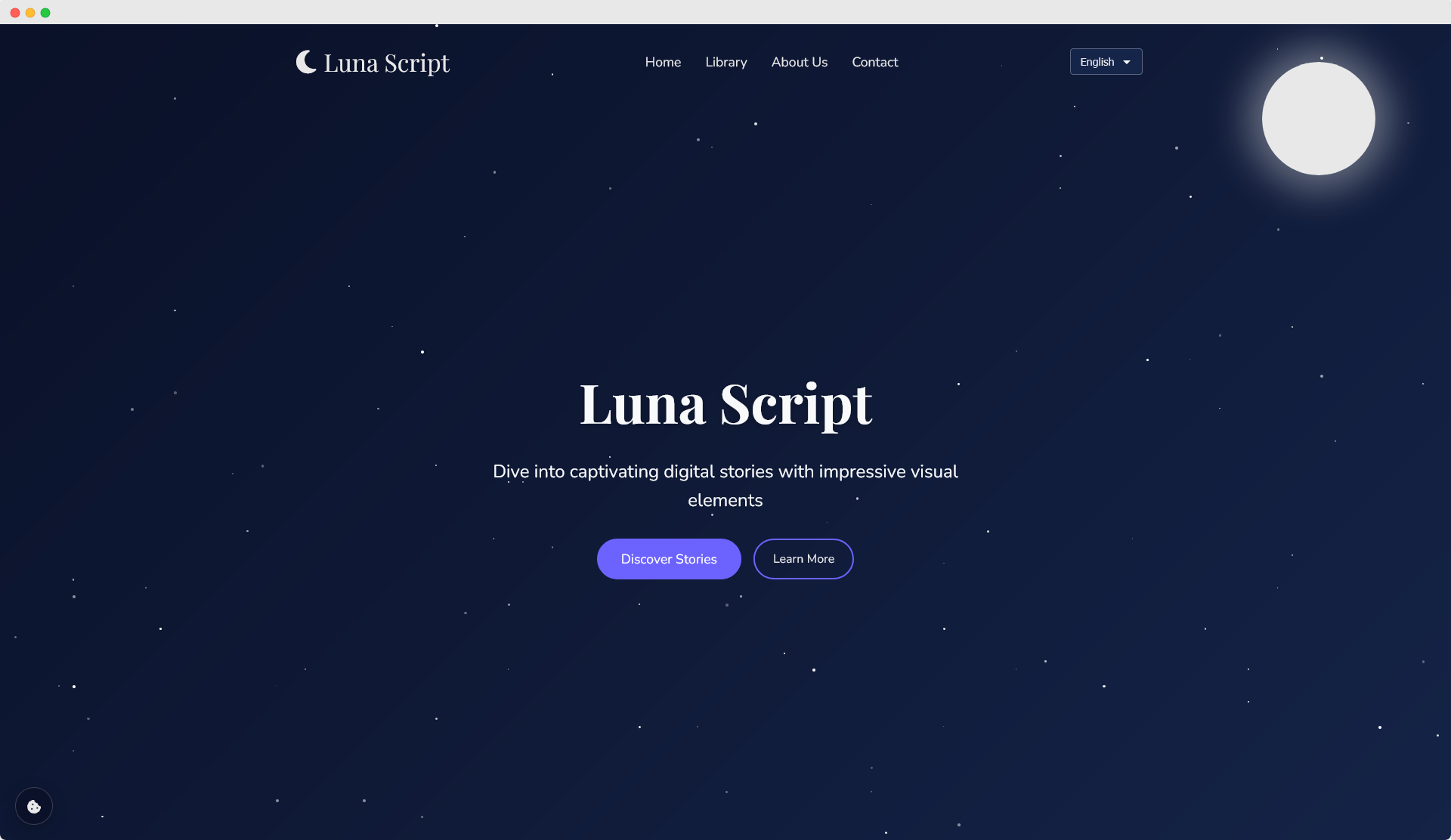 Luna Script Website Screenshot